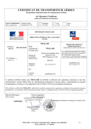 Thalair_certificat-transport-aerien
